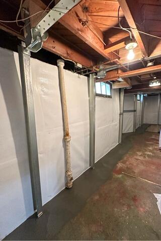 Bowing Wall Repair in Rock Island, IL - After Photo