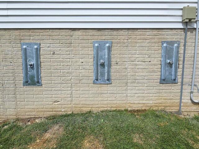 Helical Wall Anchors Installed in Davenport, IA - After Photo