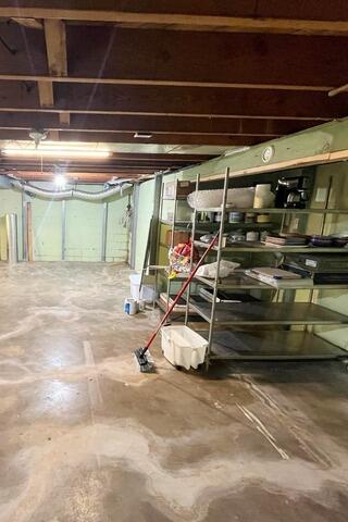 Dry Basement in Moline, IL - Before Photo