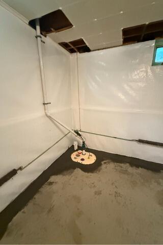 Basement Waterproofing in Coralville, IA - After Photo