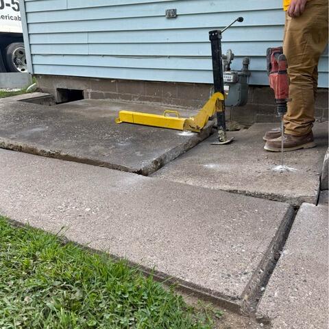 Concrete Repair in Milan, IL - Before Photo
