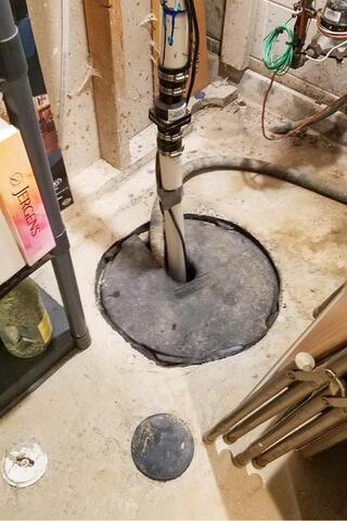 Cedar Falls Basement Waterproofing - Before Photo