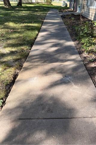 Sidewalk Repair in Vinton, IA - After Photo