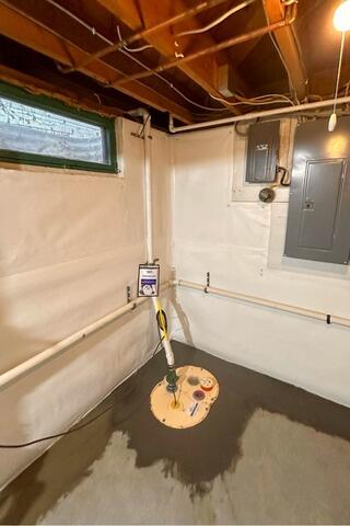 Washington, IA Basement Waterproofing - After Photo