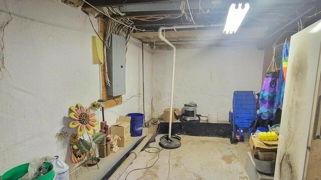 Dry Basement in Waterloo, IA - Before Photo