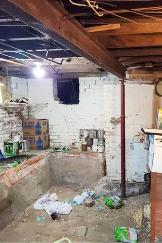 Geneseo, IL Basement Waterproofing - Before Photo