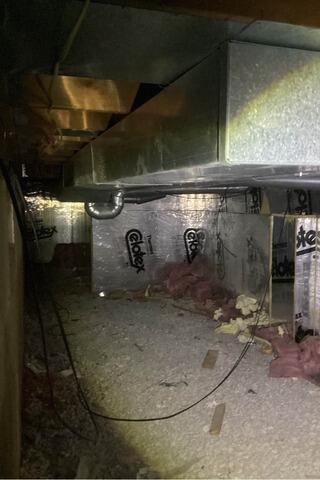 Radon Mitigation in Iowa City, IA - Before Photo