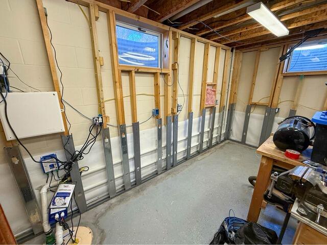 East Peoria, IL Basement Waterproofing - After Photo