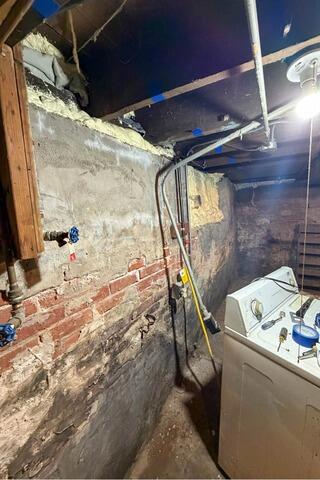 Davenport, IA Foundation Wall Restoration - Before Photo