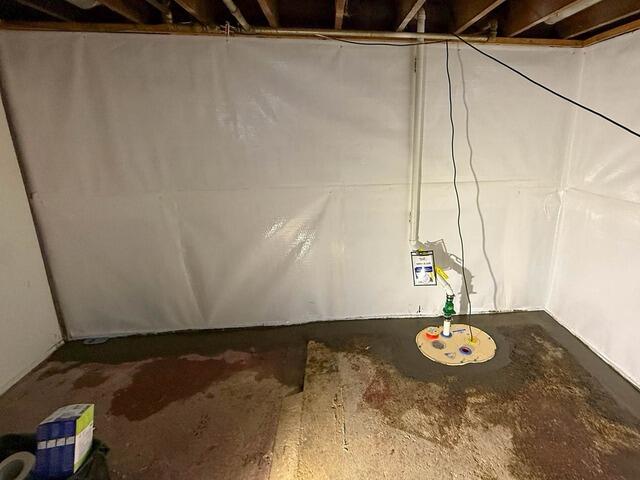 Basement Waterproofing in East Moline, IL - After Photo