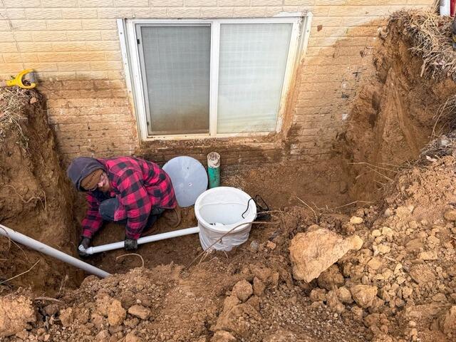 Egress Window Installation in Peoria, IL - Before Photo