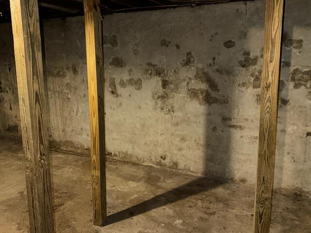 Foundation Support in Wellman, IA - Before Photo