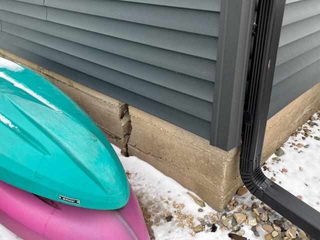 Foundation Repair in Colesburg, IA - Before Photo