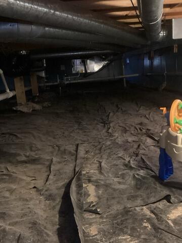 Basement Waterproofing in Alexis, IL - Before Photo