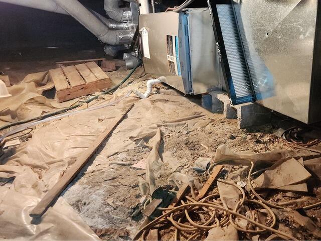 Basement Waterproofing in Coal Valley, IL - Before Photo