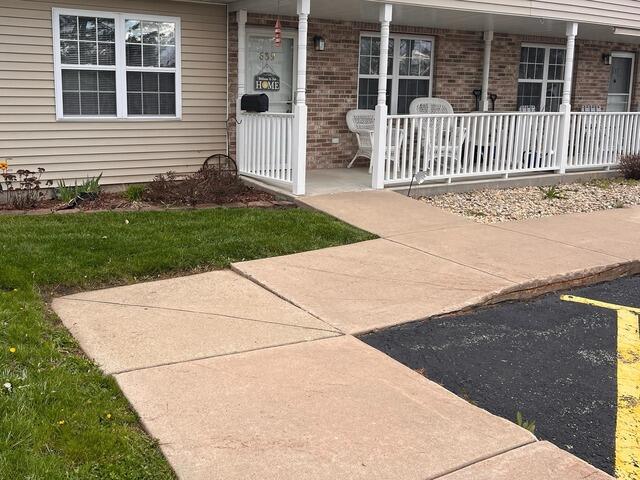 Concrete Repair in Wedron, IL - Before Photo