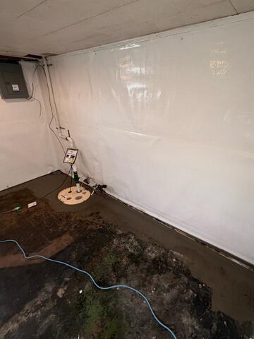 Basement Waterproofing in Peoria, IL - After Photo
