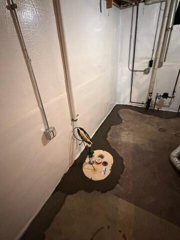 Basement Waterproofing in Bettendorf, IA - After Photo