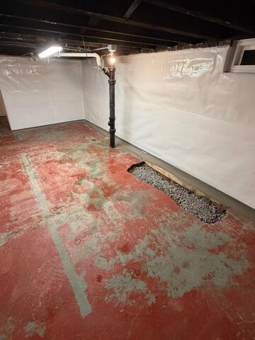 Basement Waterproofing in Bettendorf, IA - After Photo