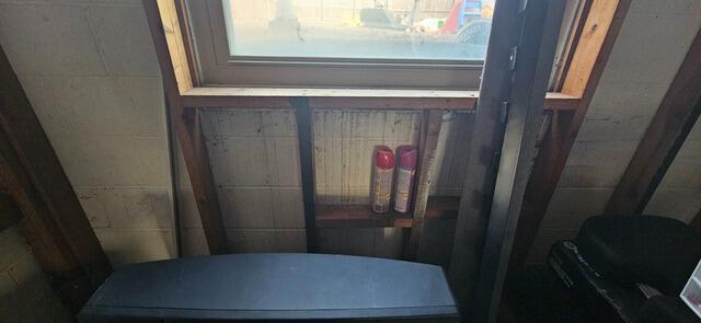 Basement Waterproofing in Silvis, IL - Before Photo