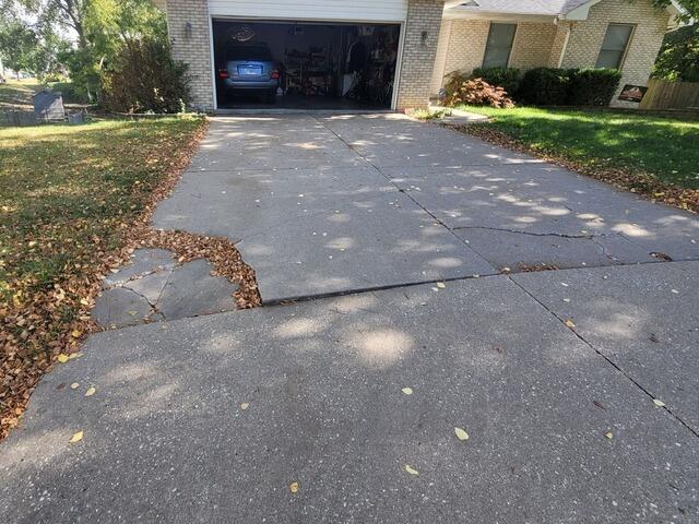 Concrete Repair in Davenport, IA - Before Photo