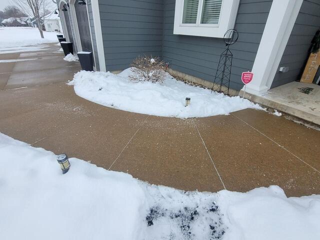 Concrete Repair in Utica, IL - Before Photo