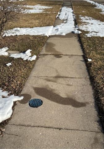 Concrete Repair in Center Point, IA - Before Photo