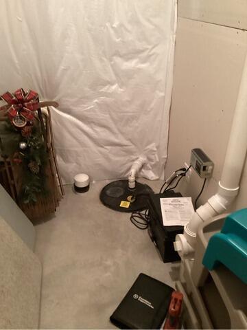 Basement Waterproofing in Bettendorf, IA - Before Photo