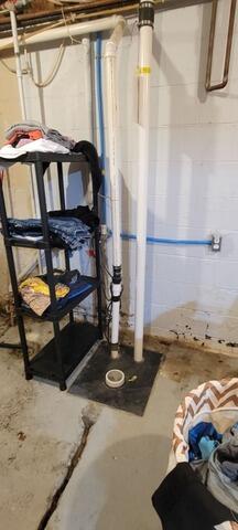 Sterling Basement Transformation: High, Dry, and Ready for Storage - Before Photo