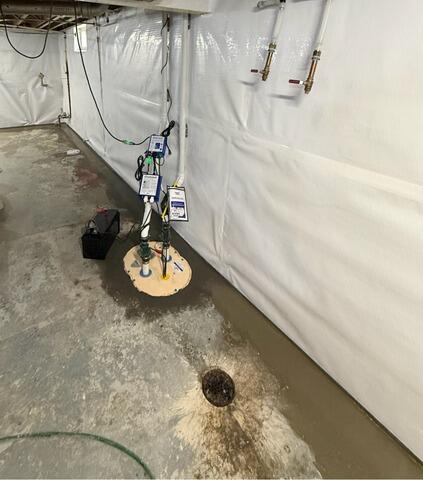 Engineered Sub-Floor Drainage & Cavity Drainage System Installation in East Moline, IL - After Photo
