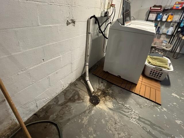 Engineered Sub-Floor Drainage & Cavity Drainage System Installation in East Moline, IL - Before Photo
