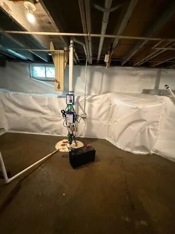 Securing and Waterproofing a Heavy Moisture Basement in Kewanee, IL - After Photo