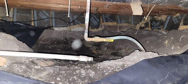 Mold Threat to Sterile Subgrade: Crawl Space Restoration in Sterling, IL - Before Photo