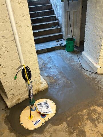 Muscatine Basement Waterproofing Cellar Door Moisture Sealed and Beams Reinforced - After Photo