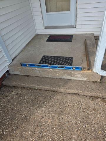 Concrete Repair in New Boston, IL - Before Photo