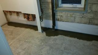 Wet East Peoria Basement Gets Waterproofed