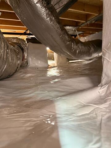 Protecting Customers Crawl Space with CleanSpace Vapor Barrier in Musella, GA - After Photo