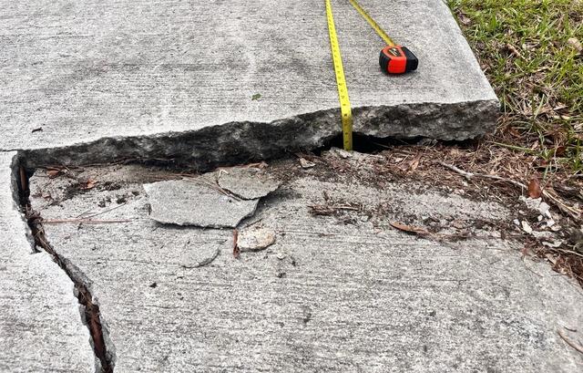 Driveway Renewed with Polylevel in Richmond Hill, GA - Before Photo