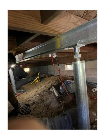 Sagging Floor Repair & Stabilization in Bonaire, GA - Before Photo