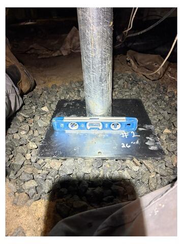 Sinking Floor Support in Summerville, GA - Before Photo