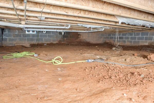 Crawl Space Encapsulation in Cottageville, SC - Before Photo