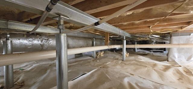 Permanent Crawl Space Support Repair in Warner Robins, GA - Before Photo