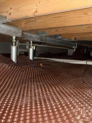 Adding Support System to Sinking Crawl Space in Rincon, GA - After Photo