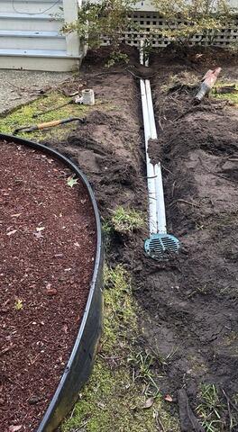 Discharge Line and LawnScape Outlet: The Purpose They Serve in Beaufort, SC - Before Photo