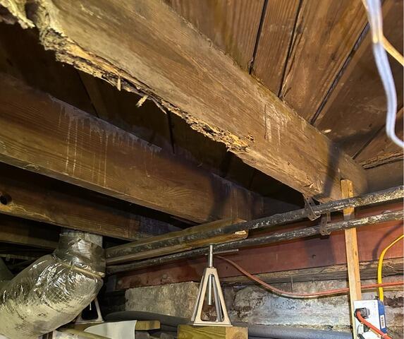 Stabilizing Damaged Floor Joists in Savannah, GA - Before Photo