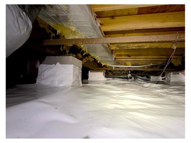 Major Moisture and Humidity Crawl Space Problem Repaired in Midway, GA - After Photo