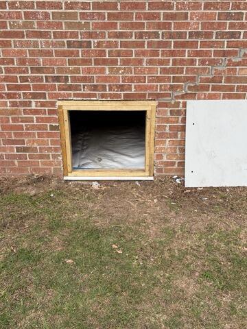 Sealing Crawl Space With an EverLast Door System in Allendale, SC - Before Photo