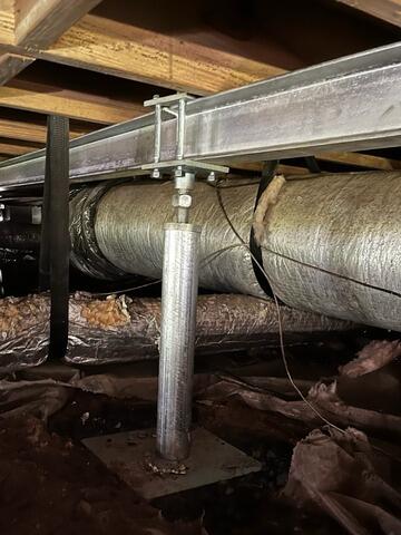 Supporting a Sagging Floor in Pembroke, GA