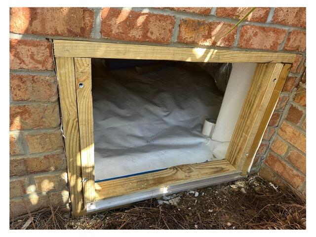 Moisture Damaged Crawl Space Door Replacement in Summerville, SC - Before Photo
