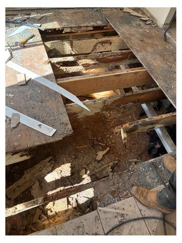 Subfloor Stabilization and Repair in Riverdale, GA - Before Photo
